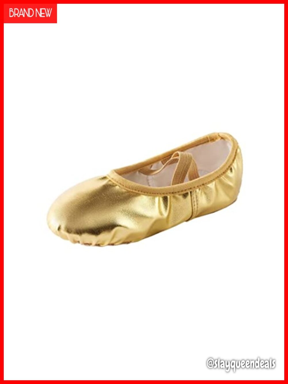 PU Leather Ballet Dance Shoes Women Split Sole Slipper for Yoga